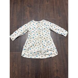 Tea Collection Floral Print‎ Dress Long Sleeve Button Front Girls Size 2